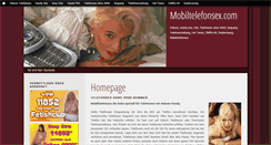 Desktop Screenshot of mobiltelefonsex.com